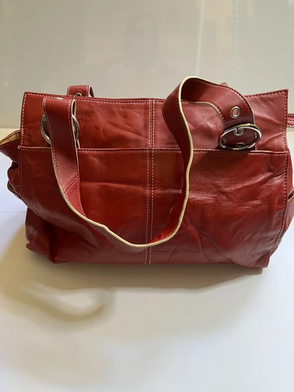 Franklin Covey Julie Morgenstern Collection Red Laptop Bag
